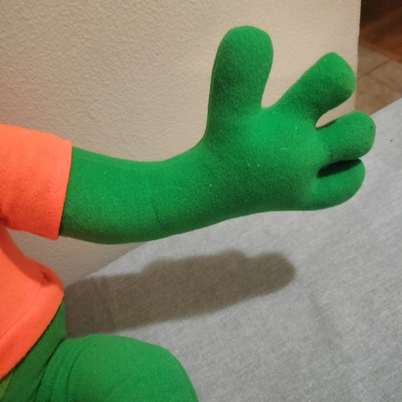 Vintage 1998 BULL FROGG Frog Interactive Talking Plush Large Toy by Ohio Art - Picture 8 of 8